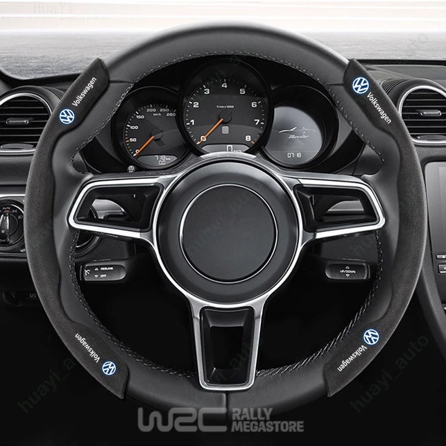 COUVRE VOLANT NOIR POUR VOITURE VOLKSWAGEN